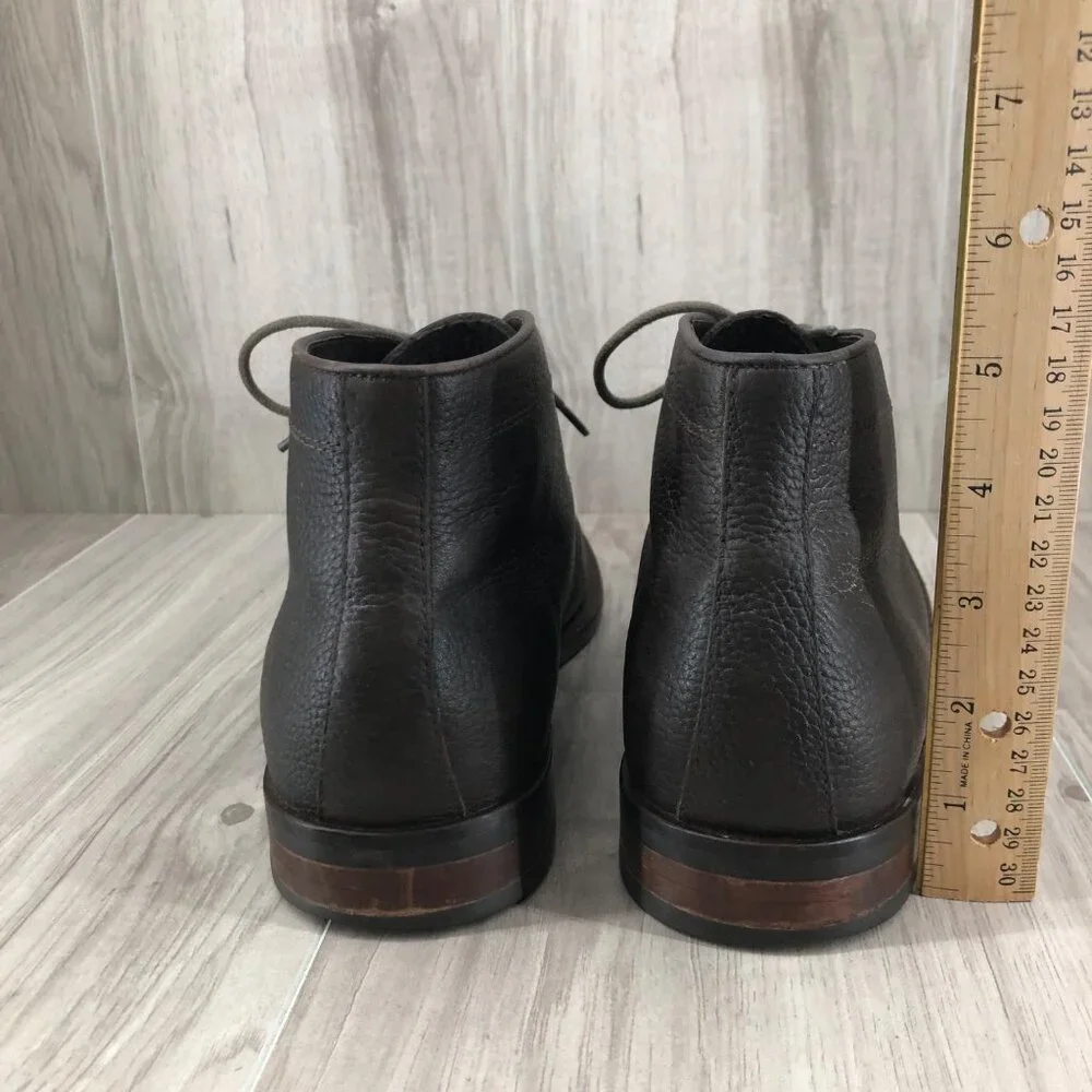 Trent Nathan Ankle Boots Mens EU 41 Bath Brown Leather Lace Up Chukka Boots